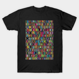 Colorful Batik Modern Abstract Pattern T-Shirt